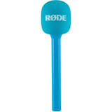 Rode Interview GO handheld microphone adapter in Blue
