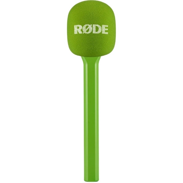 Rode Interview GO handheld microphone adapter in Green