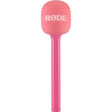 Rode Interview GO handheld microphone adapter in Pink