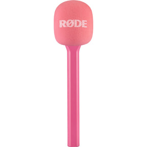 Rode Interview GO handheld microphone adapter in Pink