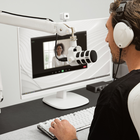 Rode PodMic - Dynamic Podcasting XLR Microphone White - additional product view