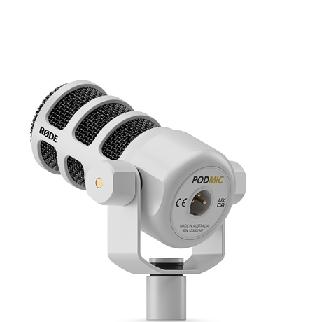 Rode PodMic - Dynamic Podcasting XLR Microphone White - additional product view
