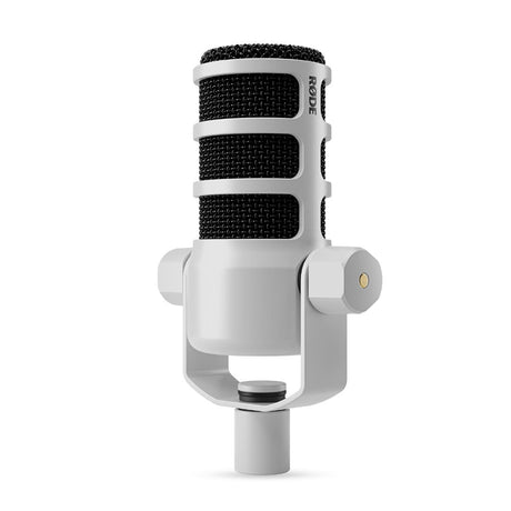 Rode PodMic dynamic podcasting XLR microphone in white