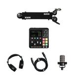 Rode Solo Podcasting Bundle with RodeCaster Duo, PodMic, NTH100, PSA1+ and XLR3M