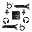 Rode Two Person Podcasting Bundle with RodeCaster Duo, 2 PodMic, NTH100, PSA1+ and XLR3M