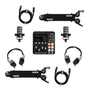 Rode Two Person Podcasting Bundle with RodaCaster Duo and 2x PodMic