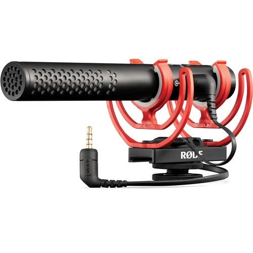 Rode VideoMic NTG on-camera shotgun microphone.