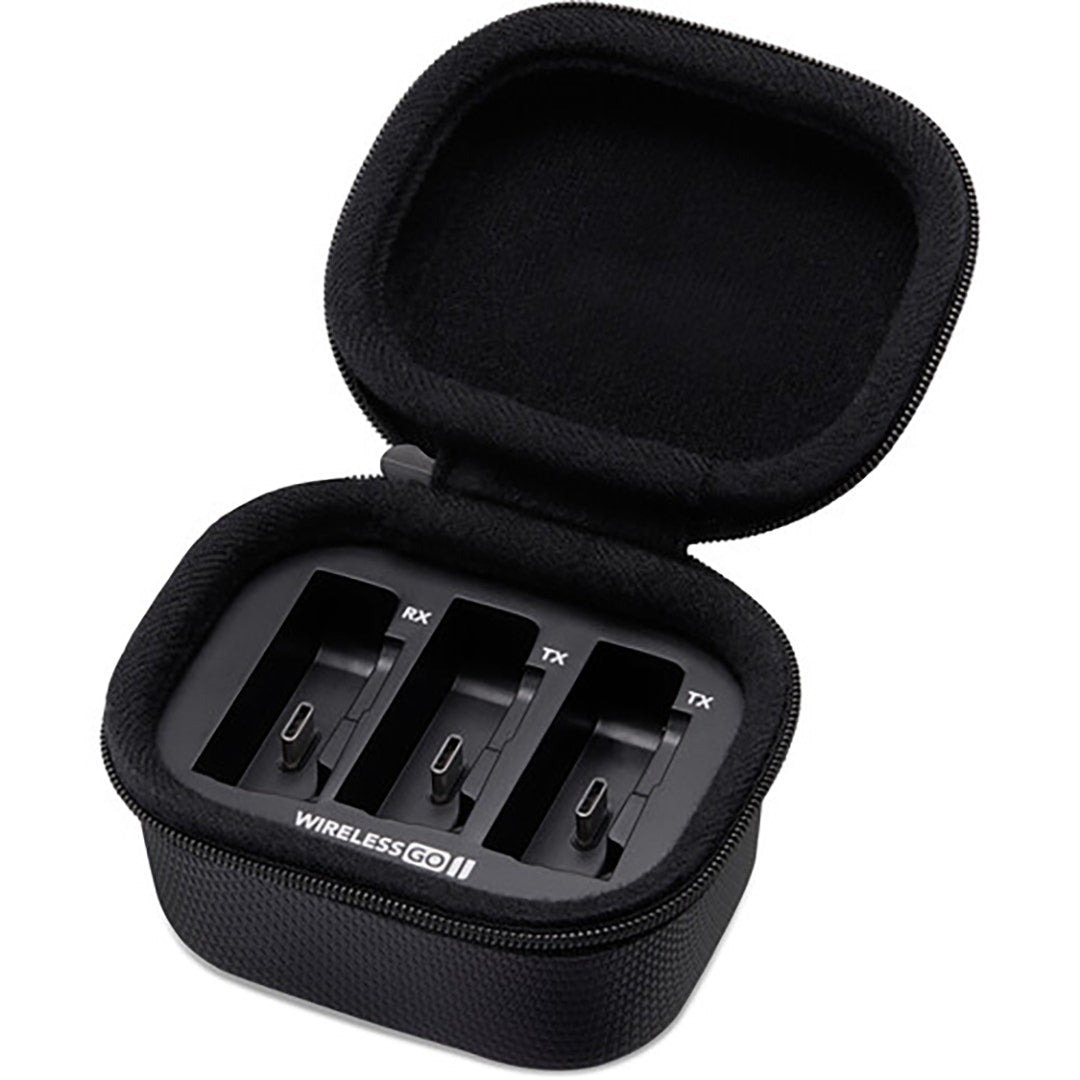 Rode Wireless GO II TX Transmitter w/ Charging case and Interview go - additional product view