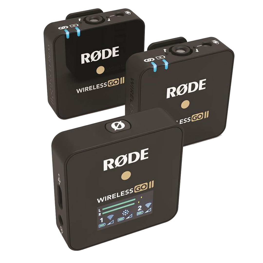 Rode Wireless GO II TX Transmitter w/ Charging case and Interview go - additional product view