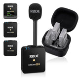 Rode Wireless GO II TX Transmitter with charging case and Interview GO