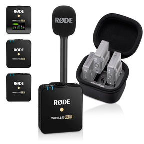 Rode Wireless GO II TX Transmitter with charging case and Interview GO