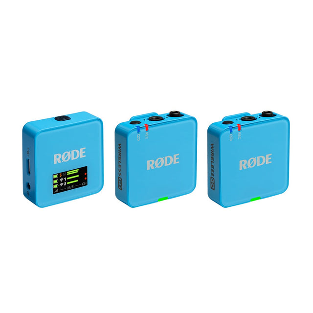 Rode Wireless GO III dual channel wireless microphone system in Blue