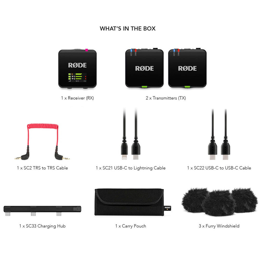 Rode Wireless GO III Dual Channel Compact Wireless Microphone System (2.4 GHz) - additional product view
