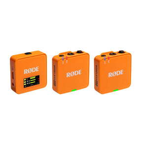 Rode Wireless GO III dual channel wireless microphone system in Orange
