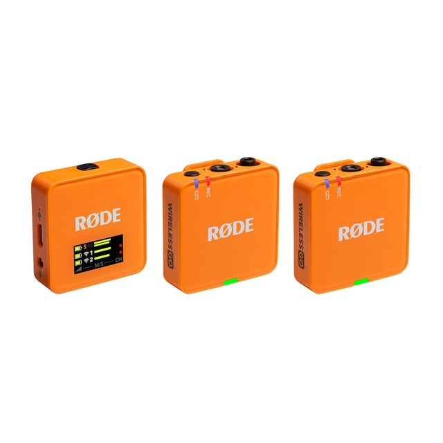 Rode Wireless GO III dual channel wireless microphone system in Orange