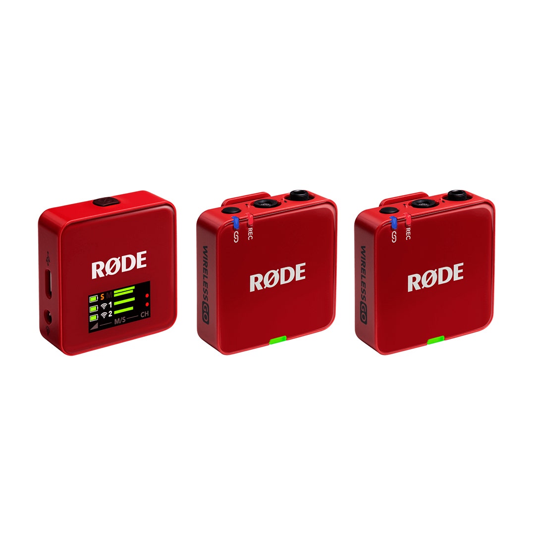 Rode Wireless GO III dual channel wireless microphone system in Red