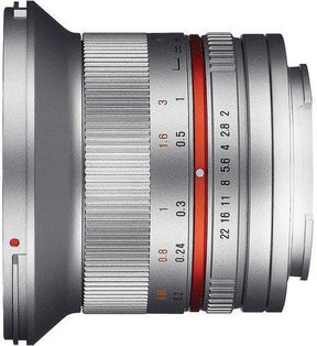 Samyang 12mm F2.0 UMC II Fujifilm X Lens, Silver, APS-C