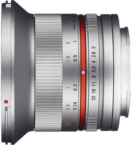 Samyang 12mm F2.0 UMC II Fujifilm X Lens, Silver, APS-C