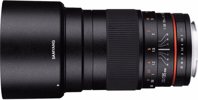 Samyang 135mm f/2.0 lens, Nikon F mount.