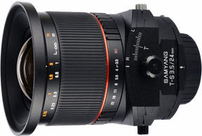 Samyang 24mm f/3.5 tilt and shift lens, Nikon F mount.