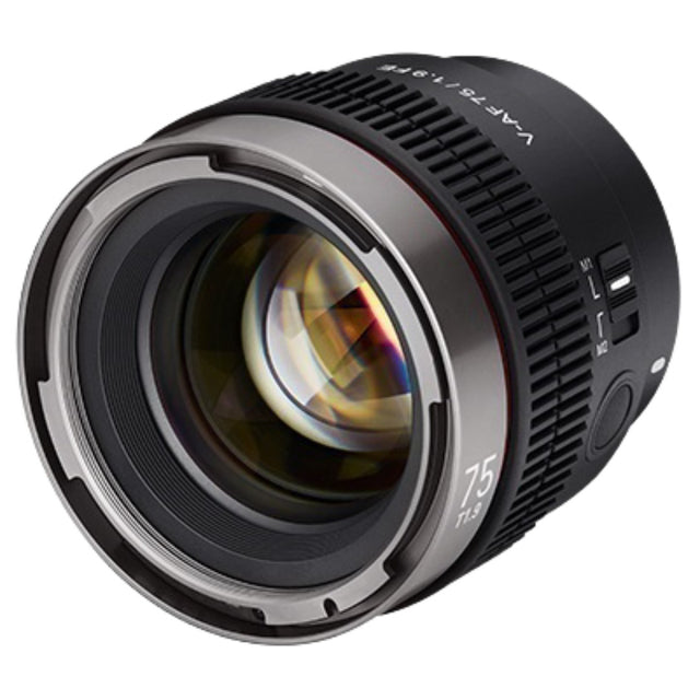 Samyang 75mm T1.9 V-AF cine prime lens for Sony FE