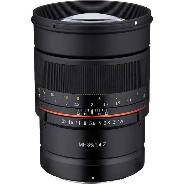 Samyang 85mm f/1.4 UMC II lens for Nikon Z mount.