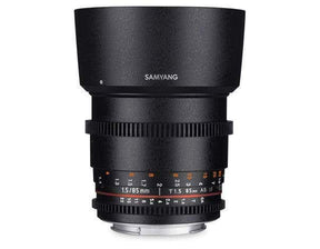 Samyang 85mm T1.5 VDSLR UMC II lens, Micro Four Thirds mount.