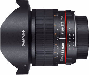Samyang 8mm f/3.5 Fisheye UMC II lens, Nikon F mount.
