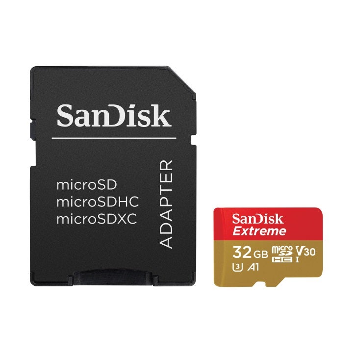SanDisk Extreme microSDHC 32GB 100MB/s UHS-I A1 V30 Memory Card - additional product view