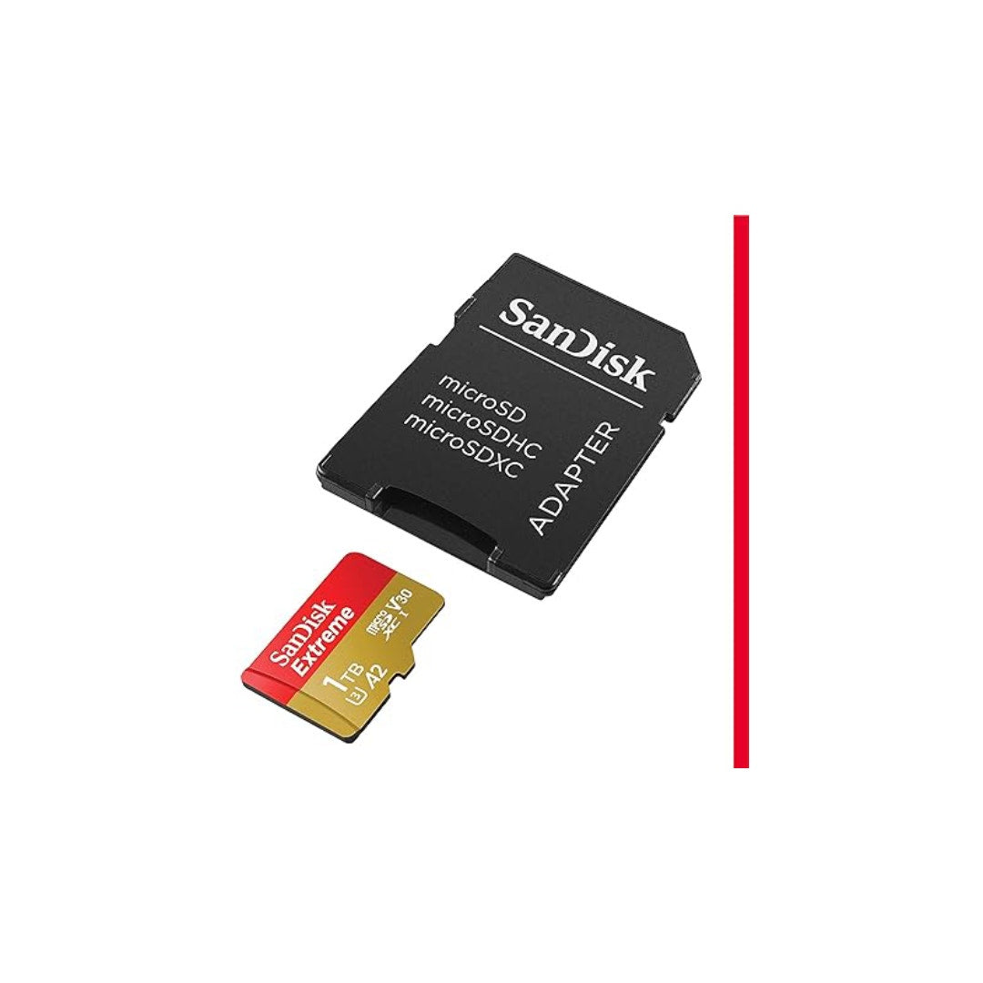SanDisk Extreme MicroSDXC 1TB 100MB/s R, 60MB/s W, V30 Memory Card + Adapter - additional product view