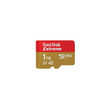 SanDisk Extreme MicroSDXC 1TB memory card with adapter.