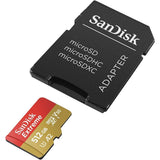 SanDisk Extreme MicroSDXC 512GB 100MB/s R, 60MB/s W, V30 Memory Card + Adapter - additional product view