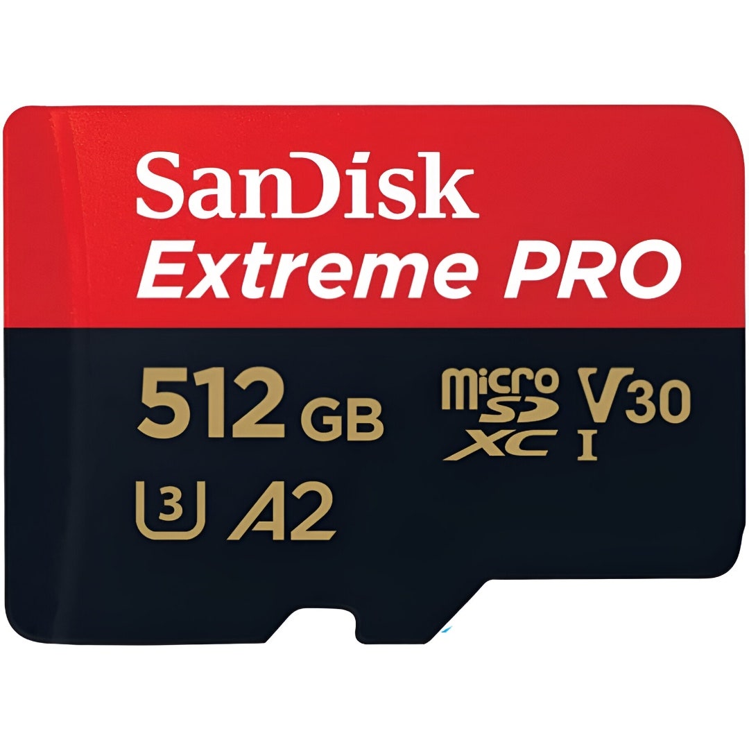 SanDisk Extreme Pro MicroSDXC 512GB 200MB/s R, 140MB/s W, V30 Memory Card + Adapter - additional product view