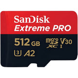SanDisk Extreme Pro MicroSDXC 512GB 200MB/s R, 140MB/s W, V30 Memory Card + Adapter - additional product view