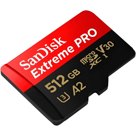 SanDisk Extreme Pro MicroSDXC 512GB 200MB/s R, 140MB/s W, V30 Memory Card + Adapter - additional product view