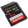 SanDisk Extreme Pro SDXC 1TB memory card.