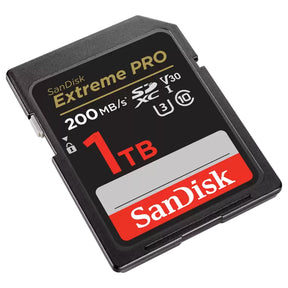 SanDisk Extreme Pro SDXC 1TB memory card.