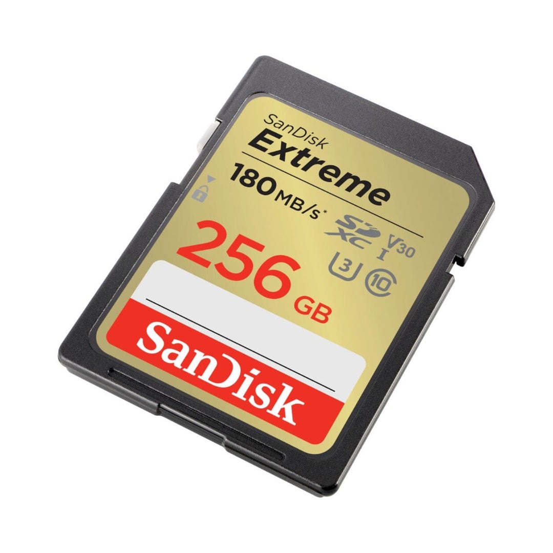 Sandisk Extreme SDXC 256GB 180MB/s R 130MB/s W, V30 U3, C10 Memory Card - additional product view
