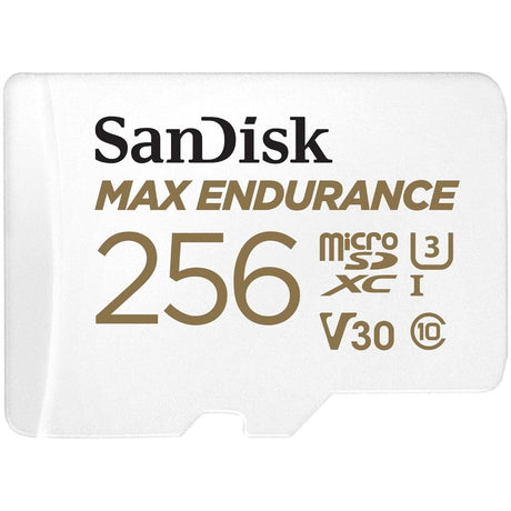 SanDisk MAX ENDURANCE 256GB microSD R100 W40 Memory Card + Adapter - additional product view