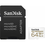 SanDisk MAX ENDURANCE 64GB microSD R100 W40 Memory Card + Adapter - additional product view