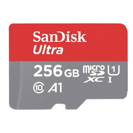 SanDisk Ultra MicroSDXC 256GB memory card.