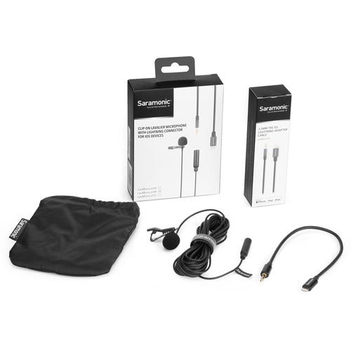Saramonic LavMicro U1B Lav Microphone with Lightning Connector for iOS (19.6' Cable - additional product view