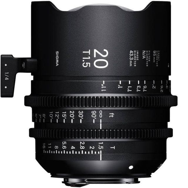 Sigma 20mm T1.5 CINE cine prime lens, PL mount