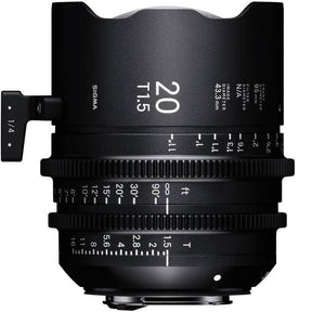 Sigma 20mm T1.5 CINE cine prime lens, Canon EF mount