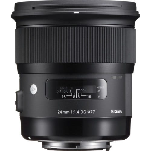 Sigma 24mm f/1.4 DG HSM Art Series wide angle prime lens, Sigma SA mount