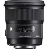 Sigma 24mm f/1.4 DG HSM Art Series wide angle prime lens, Sigma SA mount