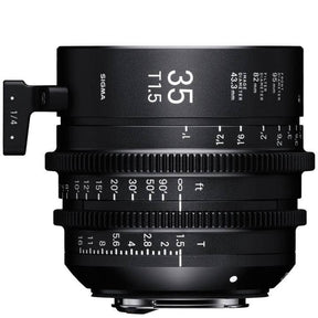 Sigma 35mm T1.5 CINE cine prime lens, Canon EF mount, Fully Luminous Feet