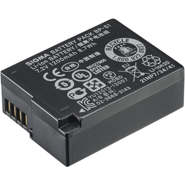 Sigma BP-51 Li-Ion battery for the FP Camera.