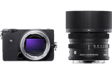 Sigma FP full frame mirrorless digital camera with 45mm f/2.8 DG DN lens.
