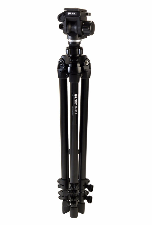 Slik 504QF II video tripod kit with 2-way fluid head